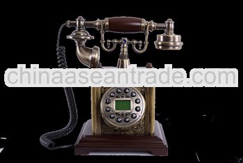 MYS Wooden Antique Telephone for Home Deco MS-1100B