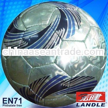 Machine Stitched Leather stocklot pu football soccer ball