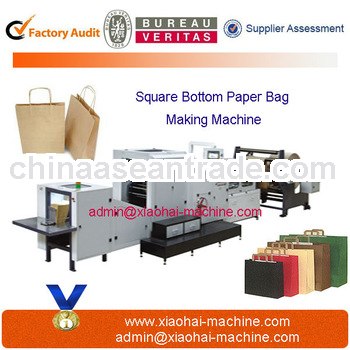 Machine for shopping paper bags