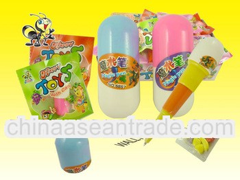 Magic Retractable Writing Pen Plastic Candy with Toy For Kids