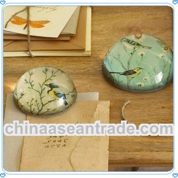 Magnifier Design Crystal Table Paperweght for Desktop Decoration