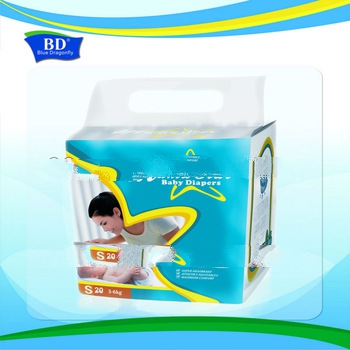 Mama star Elastic velcro tape breathable disposable sleepy baby diaper