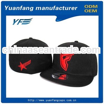 Manufacturer Custom Baseball Snap Back Flat Cap