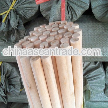 Manufacturers supply natural wooden broom sticks