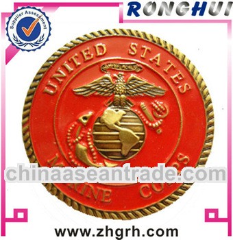 Marine corps enamel coin supplier/maker/manufactory/Wholesaler