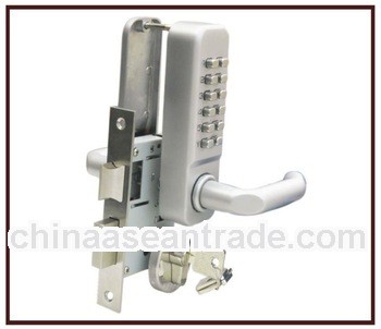Mechanical code Lock with key and Lever Handle