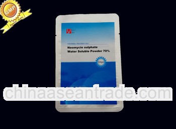 Medincines and drugs of Neomycin sulphate water soluble powder 70%