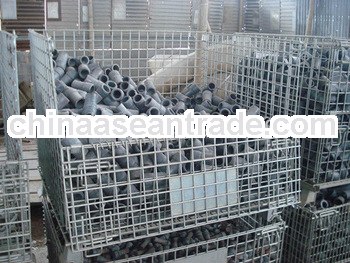Mesh box wire cage metal bin storage container