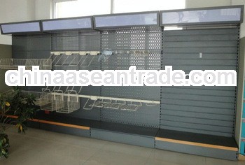 Metal Pegboard Shelving/Perforated Shelf for Supermarket