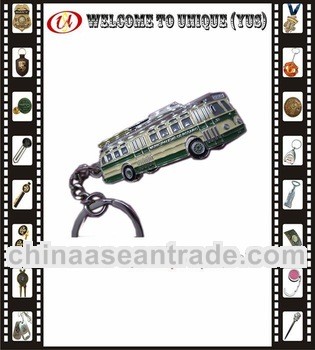 Metal bus shape keychain car shape keychain customized
