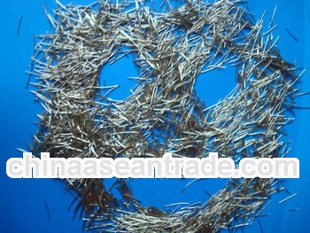 Micro copper plating steel fiber for shotcrete