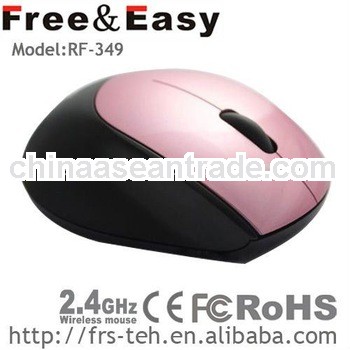 Mini 3D pink Wireless gift Mouse for laptop