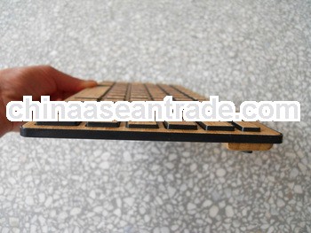 Mini Bluetooth bamboo keyboard
