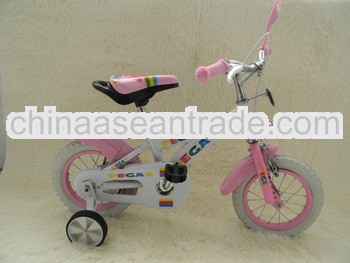 Mini cute pink and white color F/caliper brake R/coaster brake baby girl bmx bicycle,children bicycl