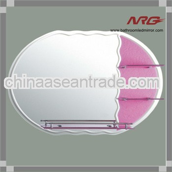 Mirror With Glass Shelf and Frame