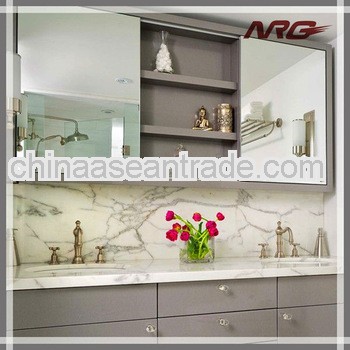 Modern Double Doors Bathroom Mirror Cabinet