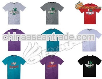 Modern imprint men fitted cotton t-shirts