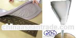 Molds making silicone rubber for building gypsum columns