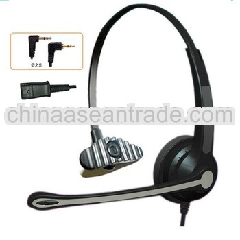 Monaural call center headset with 2.5mm jack for HSM-900FPQDJ2.5