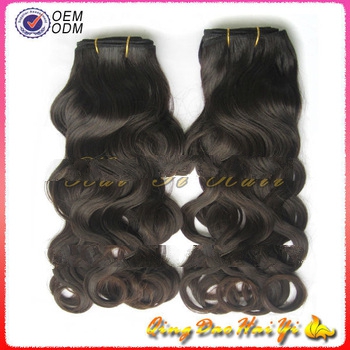 Most Popular New Arrvial Natural Colour Peruvian French Curl Hair Weave