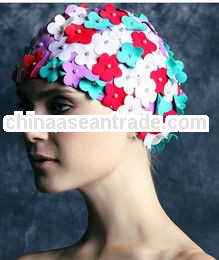 Most beautiful flower petal swimming caps