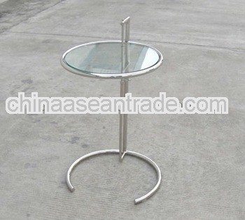 Moulded Tempered Glass Eileen Gray Side Table-Modern Classic Designer Furniture Producer In 