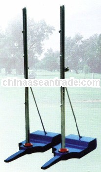Movable badminton post/pole column for leisure