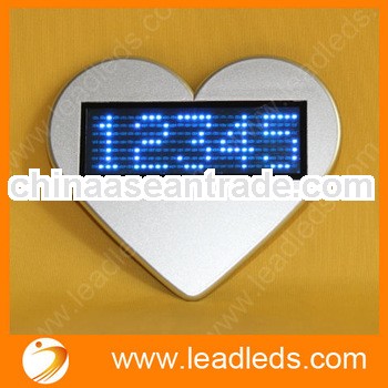 Multilingual usb programmable led name badge with magnet