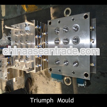 Multiple cavity plastic cap injection moulding