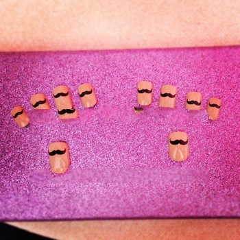 Mustache Party Nail Decal Stickers