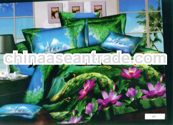 NEW NEW PRODUCT100% cotton fabric 4 pieces bed sheet set bedding comforter set 3D PRINTED