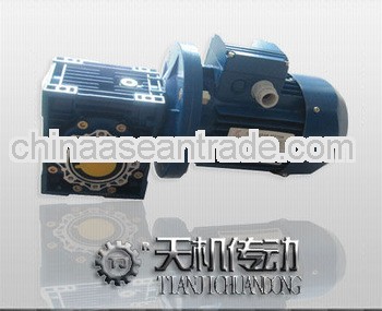 NMRV worm gear speed reducer with motor