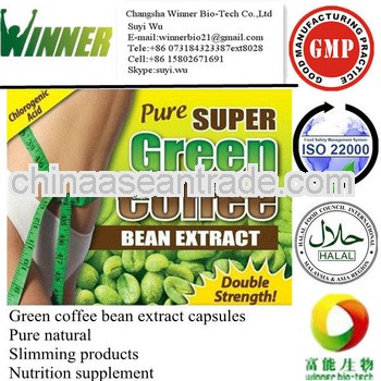 Natural Chlorogenic Acid Green Coffe Bean Extract capsules -Hot Sale