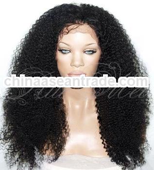 Natural Looking Brazilian Hair Curly Wig For Black Women