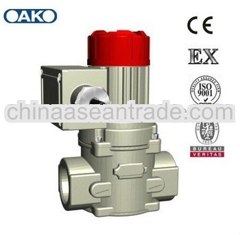 Natural gas solenoid valve with gas detector DN25B