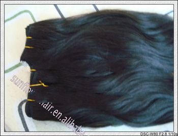 Natural wave soft human hair from