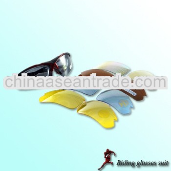 Neutral gender cycling glasses kit with optical frame 5 color lens ZF-ST019
