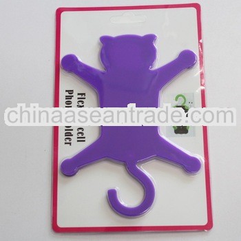 New Arrival Cat Shape Silicone Mobile Phone Holder