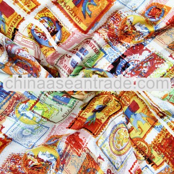 New Design Of Printing Chiffon Satin Fabric Textiles