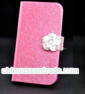 New Feather Silk Series Leather Diary Flip Case Cover Stand For iPhone 5 5G 5S