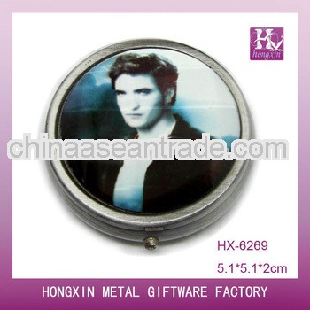 New Product for 2013 HX-6269 Round Picture Round Pill Box