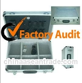 New Products Silver Aluminum Tools Box With Dividers MLD-AC319