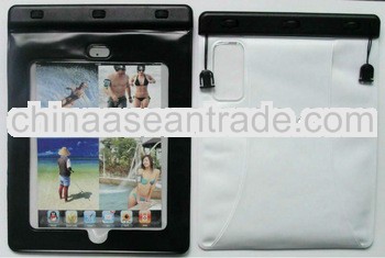 New arrived pvc waterproof bag for ipad with sring
