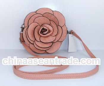 New brand mp3 and phone case girls pu leather small flower bag