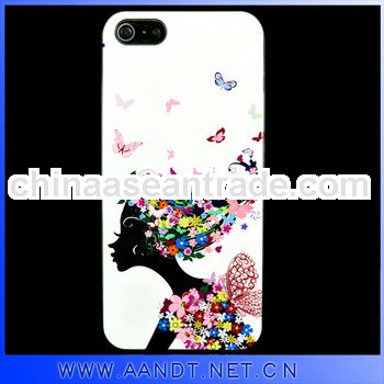 New case for iphone5 white PC cell phone cover