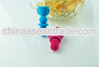New design Silicone wine bottle stopper