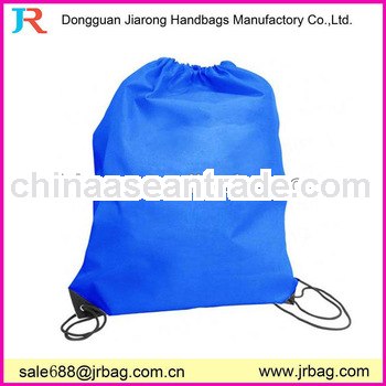 New design durable navy blue nylon drawstring backpack