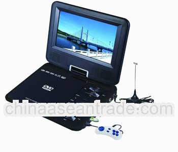 New design high quality Portable DVD with TV/USB/SD/Game