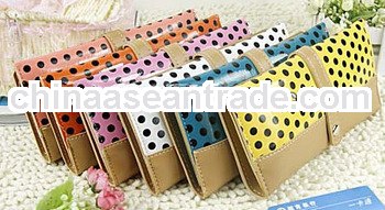 New fashion candy color dot purse woman card bag change purse