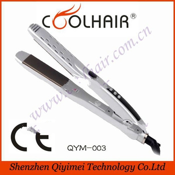 New hair straightener cover,mirror titanium plate hair straightener,hair iron straightener